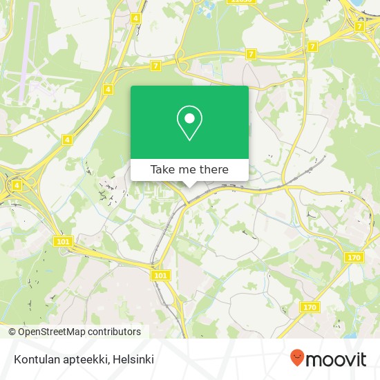 Kontulan apteekki map