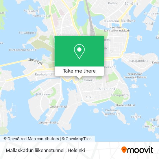 Mallaskadun liikennetunneli map