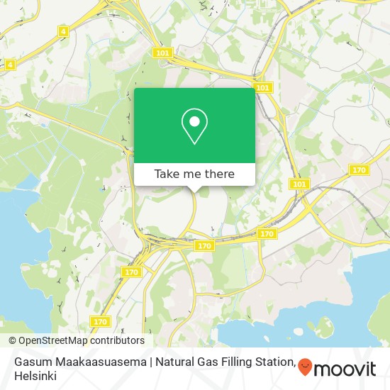 Gasum Maakaasuasema | Natural Gas Filling Station map