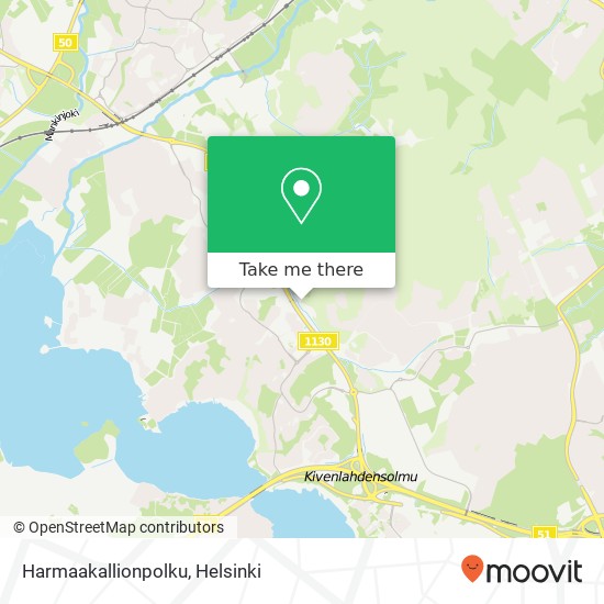 Harmaakallionpolku map