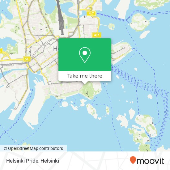 Helsinki Pride map