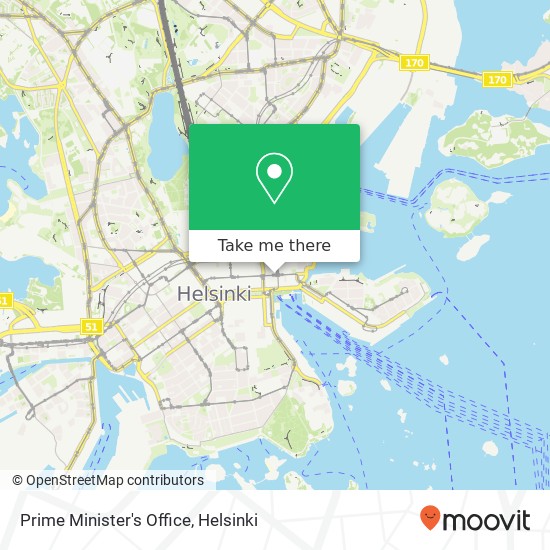 Prime Minister's Office map