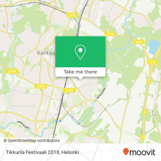 Tikkurila Festivaali 2018 map