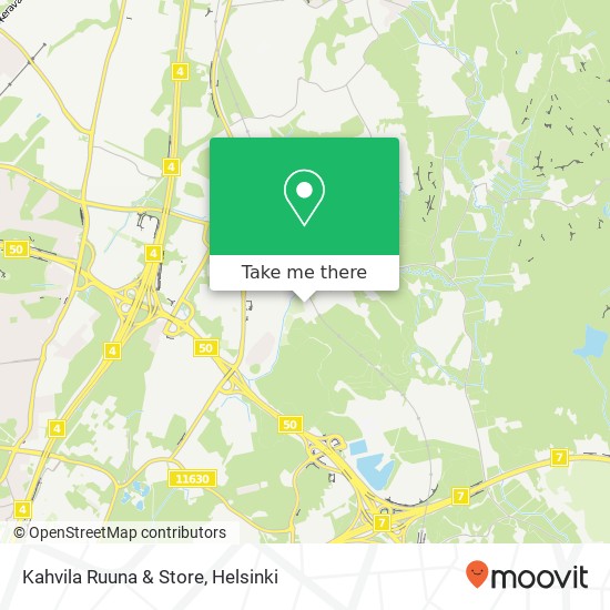 Kahvila Ruuna & Store map