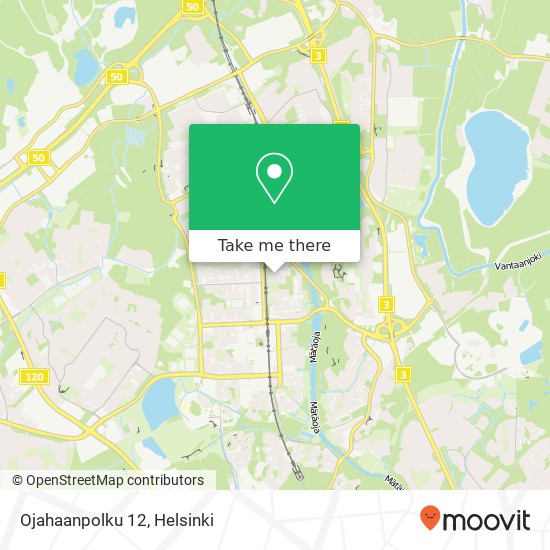 Ojahaanpolku 12 map