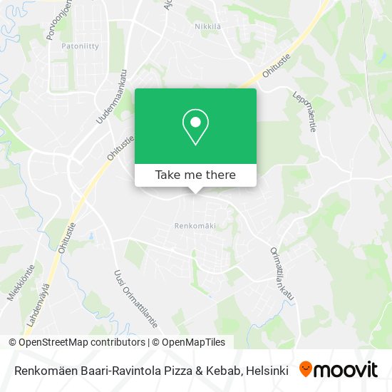 Renkomäen Baari-Ravintola Pizza & Kebab map