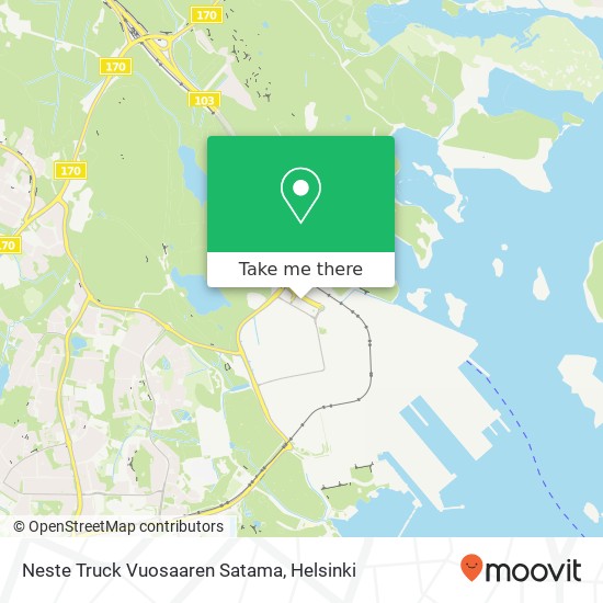 Neste Truck Vuosaaren Satama map