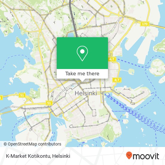 K-Market Kotikontu map