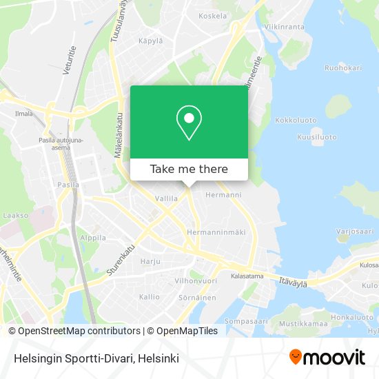 Helsingin Sportti-Divari map