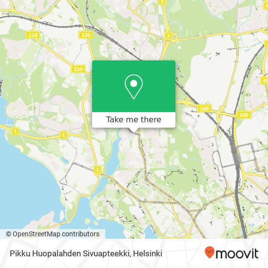 Pikku Huopalahden Sivuapteekki map