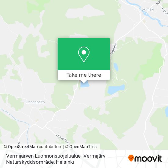 Vermijärven Luonnonsuojelualue- Vermijärvi Naturskyddsområde map
