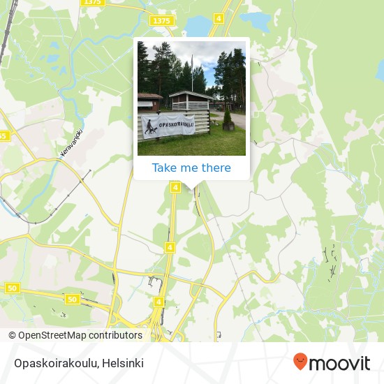 Opaskoirakoulu map