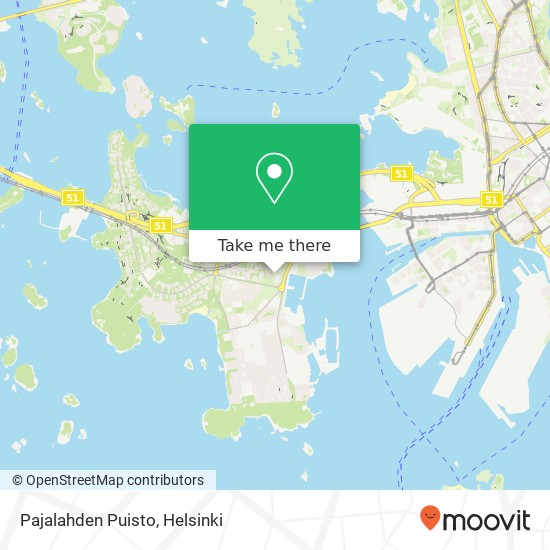 Pajalahden Puisto map