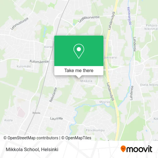 Mikkola School map