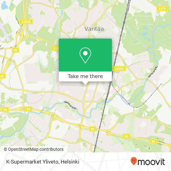 K-Supermarket Yliveto map