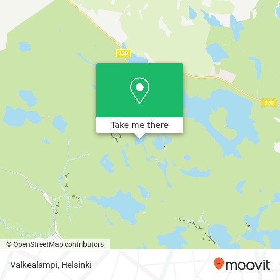 Valkealampi map