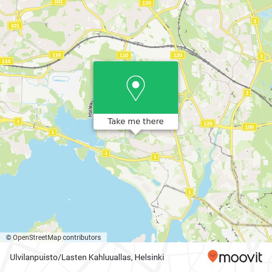 Ulvilanpuisto / Lasten Kahluuallas map