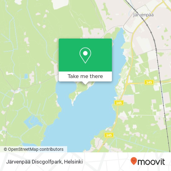 Järvenpää Discgolfpark map
