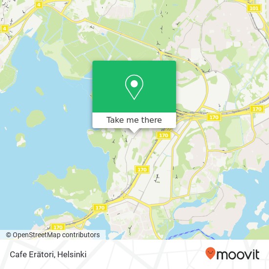 Cafe Erätori map