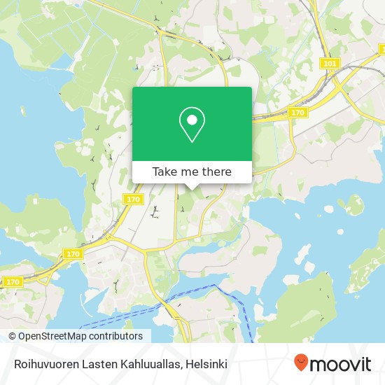 Roihuvuoren Lasten Kahluuallas map