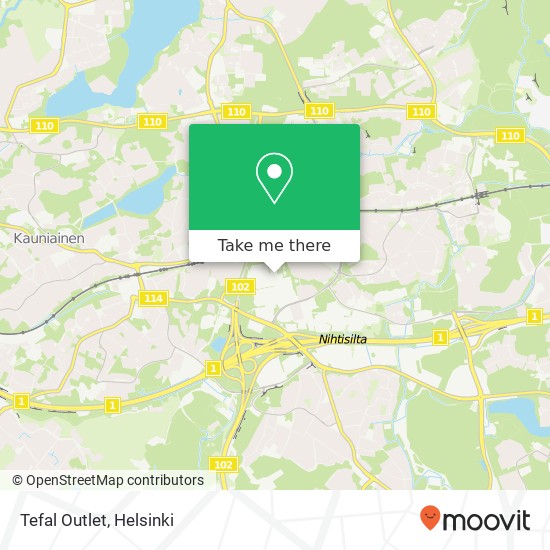 Tefal Outlet map