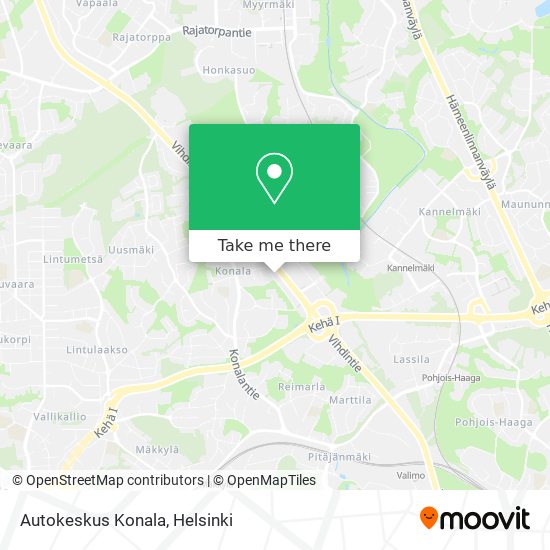 Autokeskus Konala map