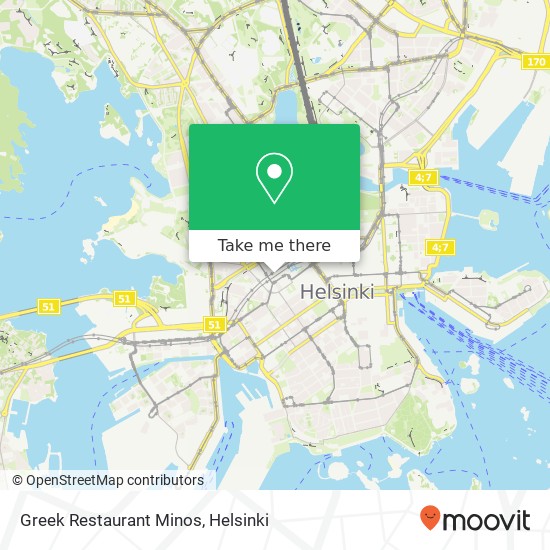 Greek Restaurant Minos map