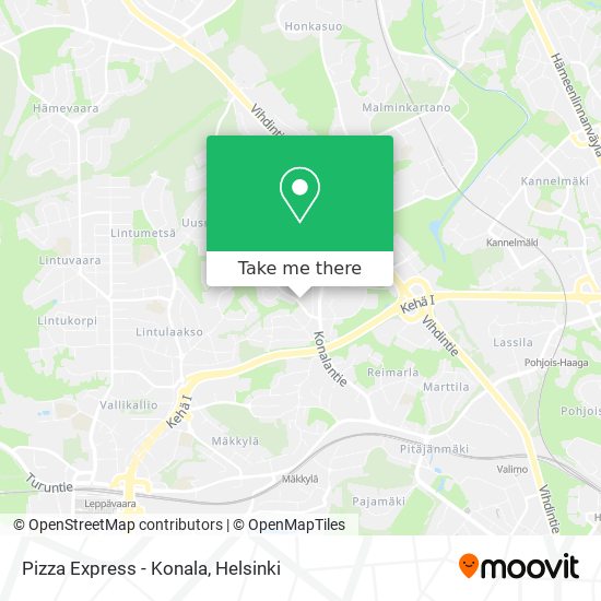 Pizza Express - Konala map