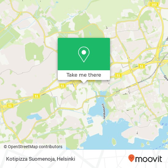 Kotipizza Suomenoja map