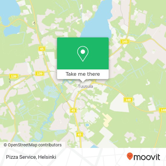 Pizza Service map
