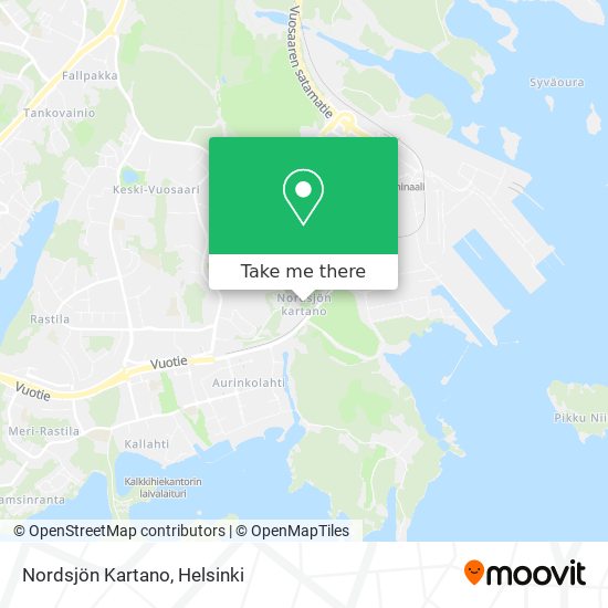 Nordsjön Kartano map