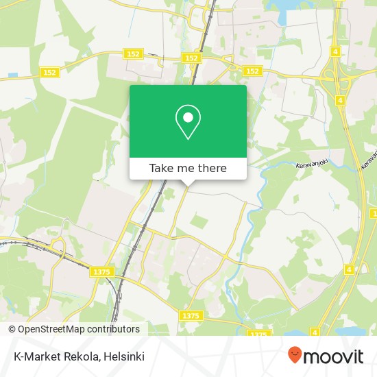 K-Market Rekola map