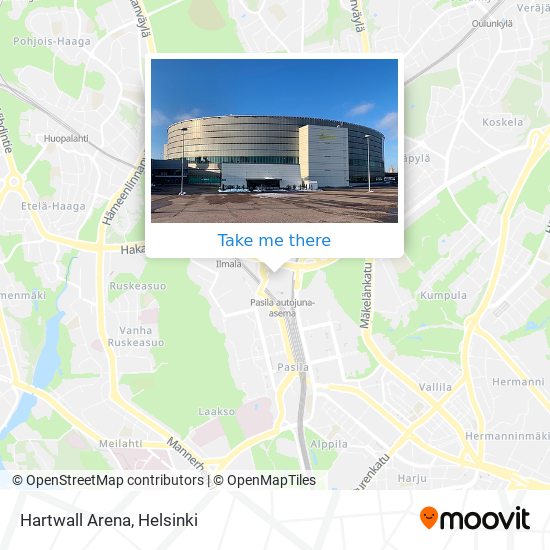 Hartwall Arena map