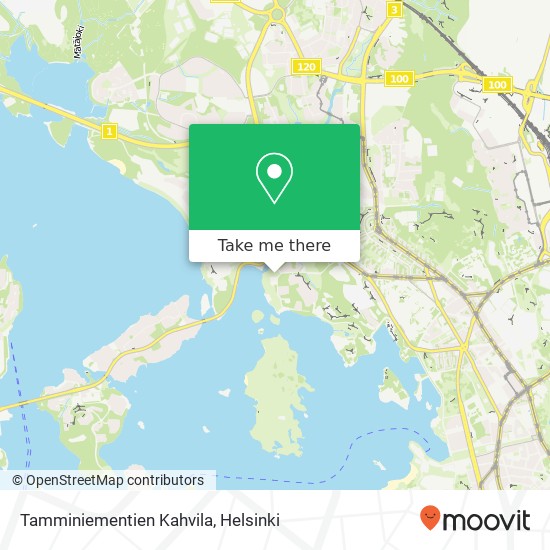 Tamminiementien Kahvila map