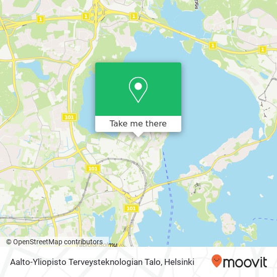 Aalto-Yliopisto Terveysteknologian Talo map
