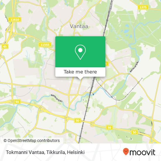 Tokmanni Vantaa, Tikkurila map