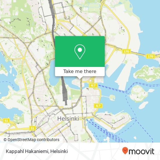 Kappahl Hakaniemi map