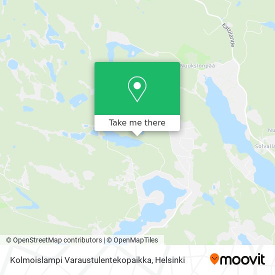 Kolmoislampi Varaustulentekopaikka map