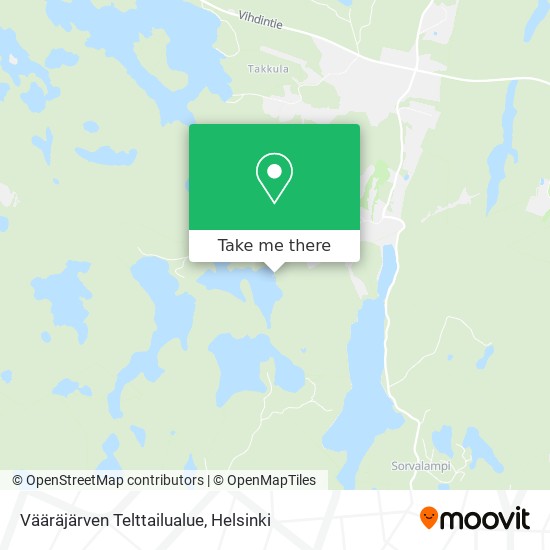 Vääräjärven Telttailualue map