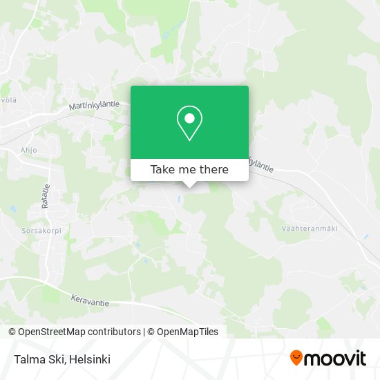 Talma Ski map