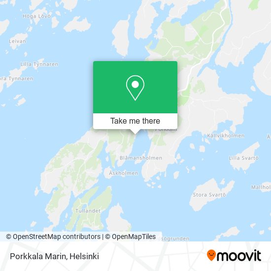 Porkkala Marin map