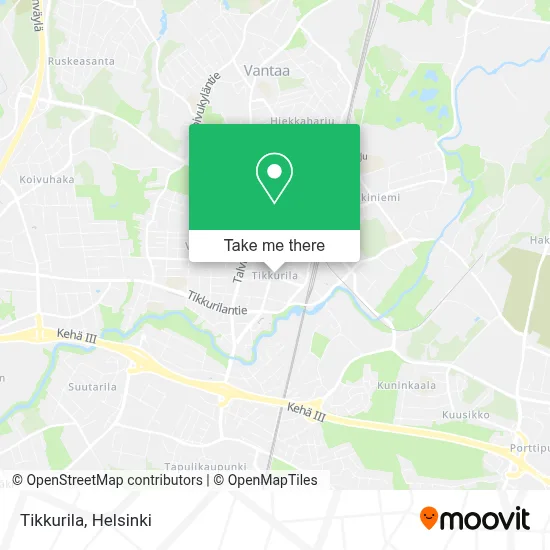 Tikkurila map
