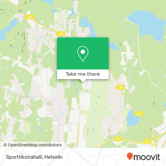 Sporttikoirahalli map