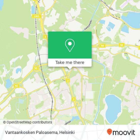 Vantaankosken Paloasema map