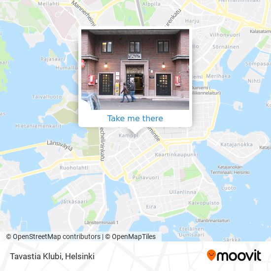 How to get to Tavastia Klubi in Helsinki by Bus, Train, Metro or Tram?