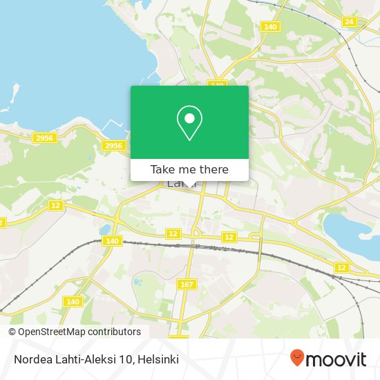 Nordea Lahti-Aleksi 10 map