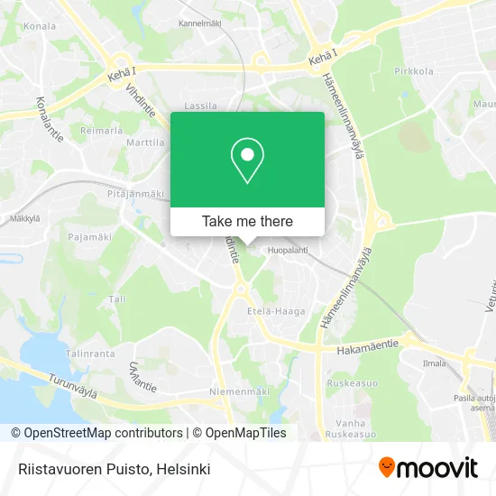 Riistavuori Park map