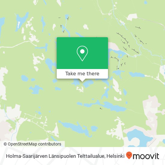 Holma-Saarijärven Länsipuolen Telttailualue map