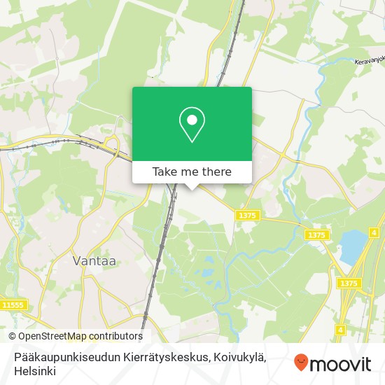 Pääkaupunkiseudun Kierrätyskeskus, Koivukylä map