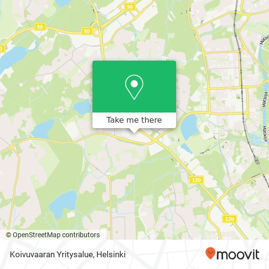 Koivuvaaran Yritysalue map